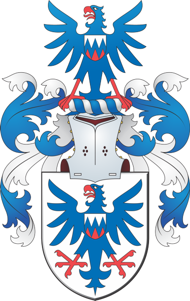 Grb Heraldično, genealoško in veksilološkega društva Heraldica Slovenica.