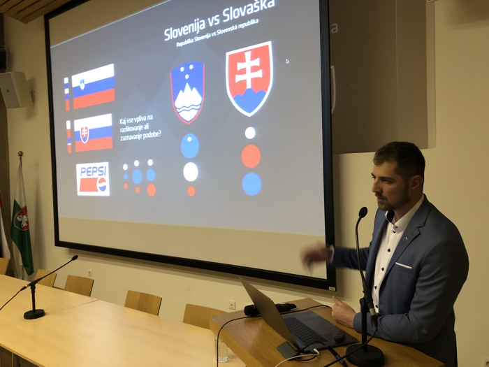 Predavanje Dominika Černeliča Korporativna identiteta Slovenije, 11. april 2019.
