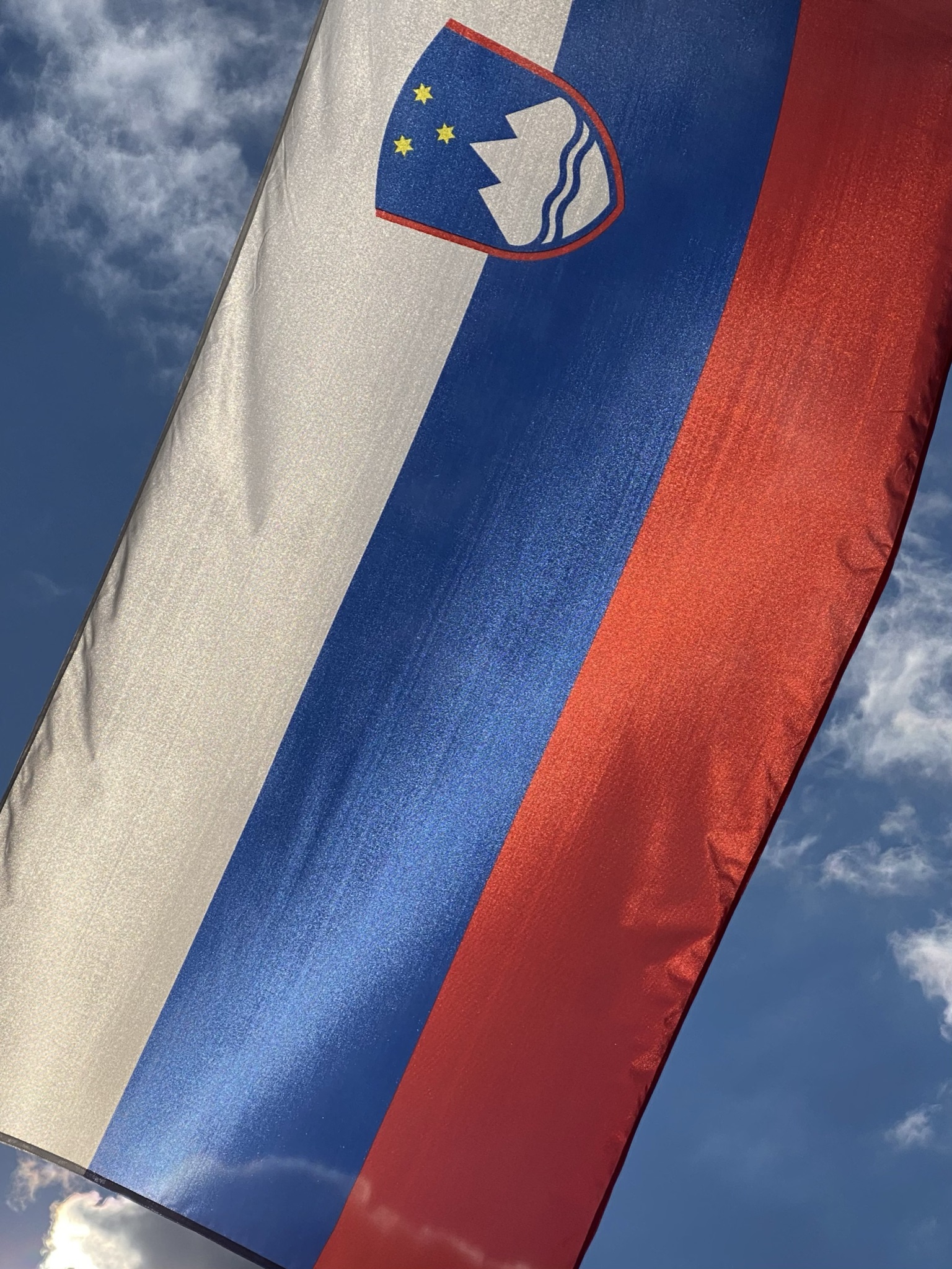 Zastava Slovenije. Foto: Aleksander Hribovšek, 2020.